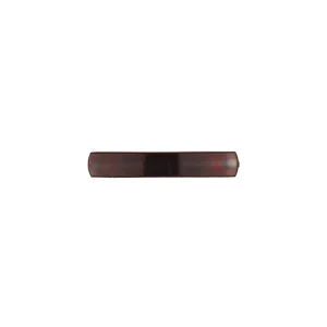 Barrette à cheveux classique en plastique et métal L 5.5 cm marron