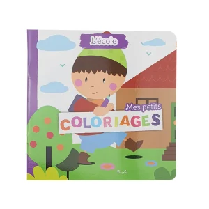 Livre de coloriage à couverture souple Mes petits coloriages : l’école en 24 pages l 20 x H 20 cm Editions Piccolia