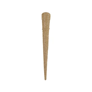 Pince à cheveux bec de canard en métal avec paillettes vernies L 13 cm rouge